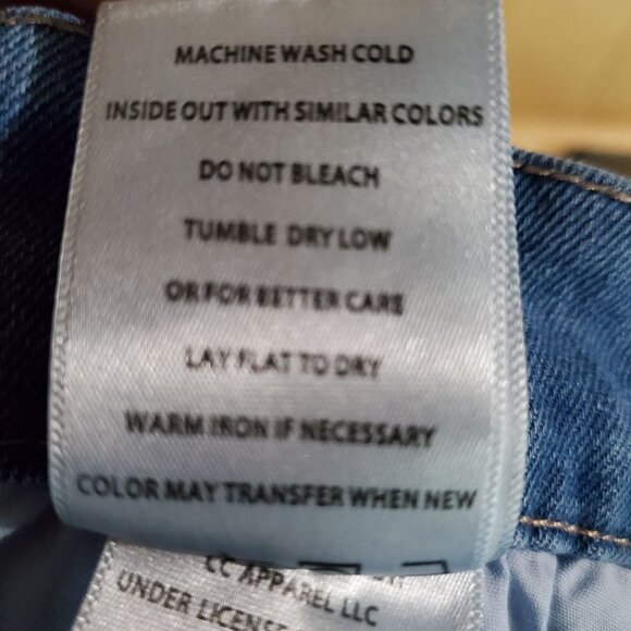 Nicole Miller Jean Womens 10 Blue High Rise Kick Boot Stretch Denim Cropped - Picture 6 of 13